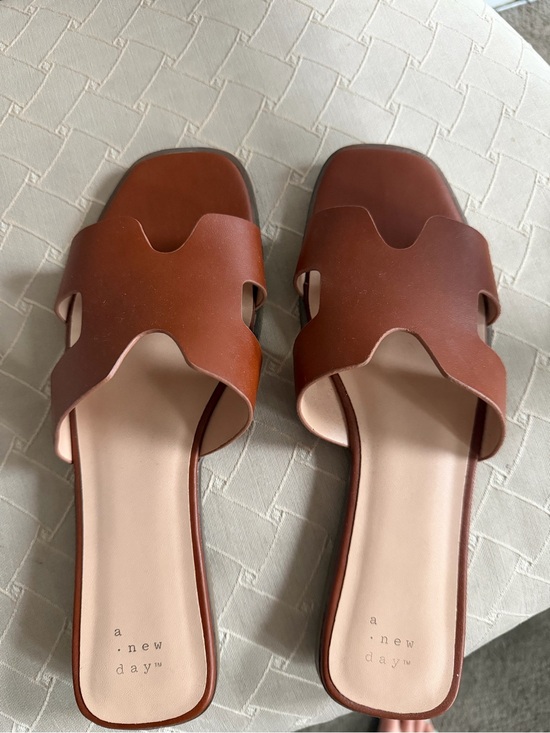 a new day Shoes - a new day Brown Cutout Slide Sandals